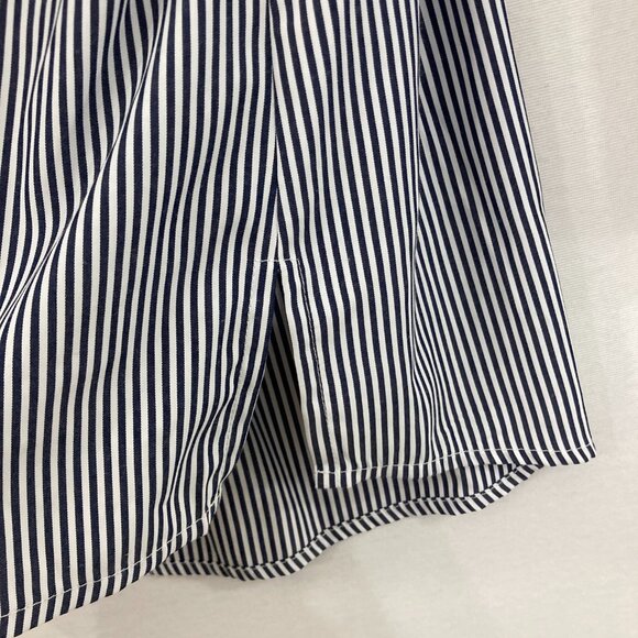 Rafaella Top size 1X V neck Lace Embroidered Striped Preppy Bell Sleeve Feminine - Picture 7 of 11